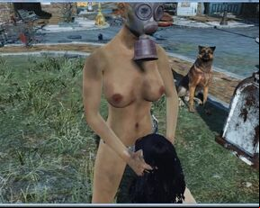 Fallout 4 | Dog Watches Sex with Interest | Porn Games
