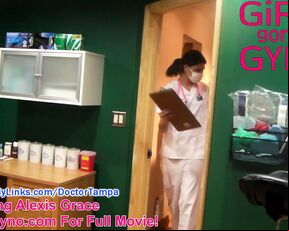 Naked Behind The Scenes From Alexis Grace A Stimulating Exam, Failed Scene Camera Fails, Watch Film At GirlsGoneGyno.com