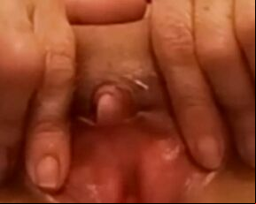 Grandma open her pussy and ass. beautiful granny needs to fuck