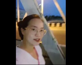 Girl walk in night times