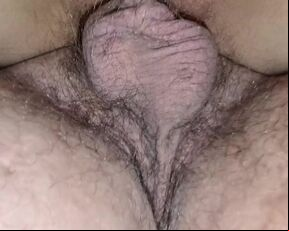 Creamy wet teen pussy getting fucked from behind
